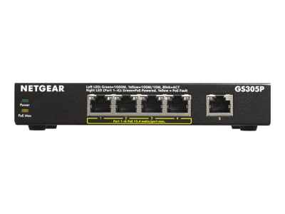 Netgaer GS305P Switch 5 Port - PoE Desktop
