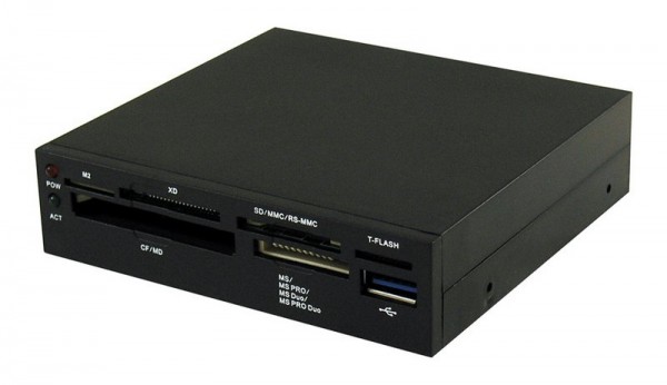 Fronteinschub 3,5&quot; (8,9cm), Cardreader + USB 3.0